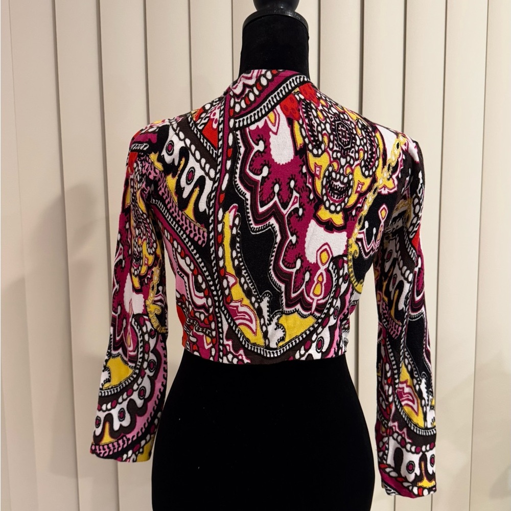 Cache Multicolor Patterned Top - image 3